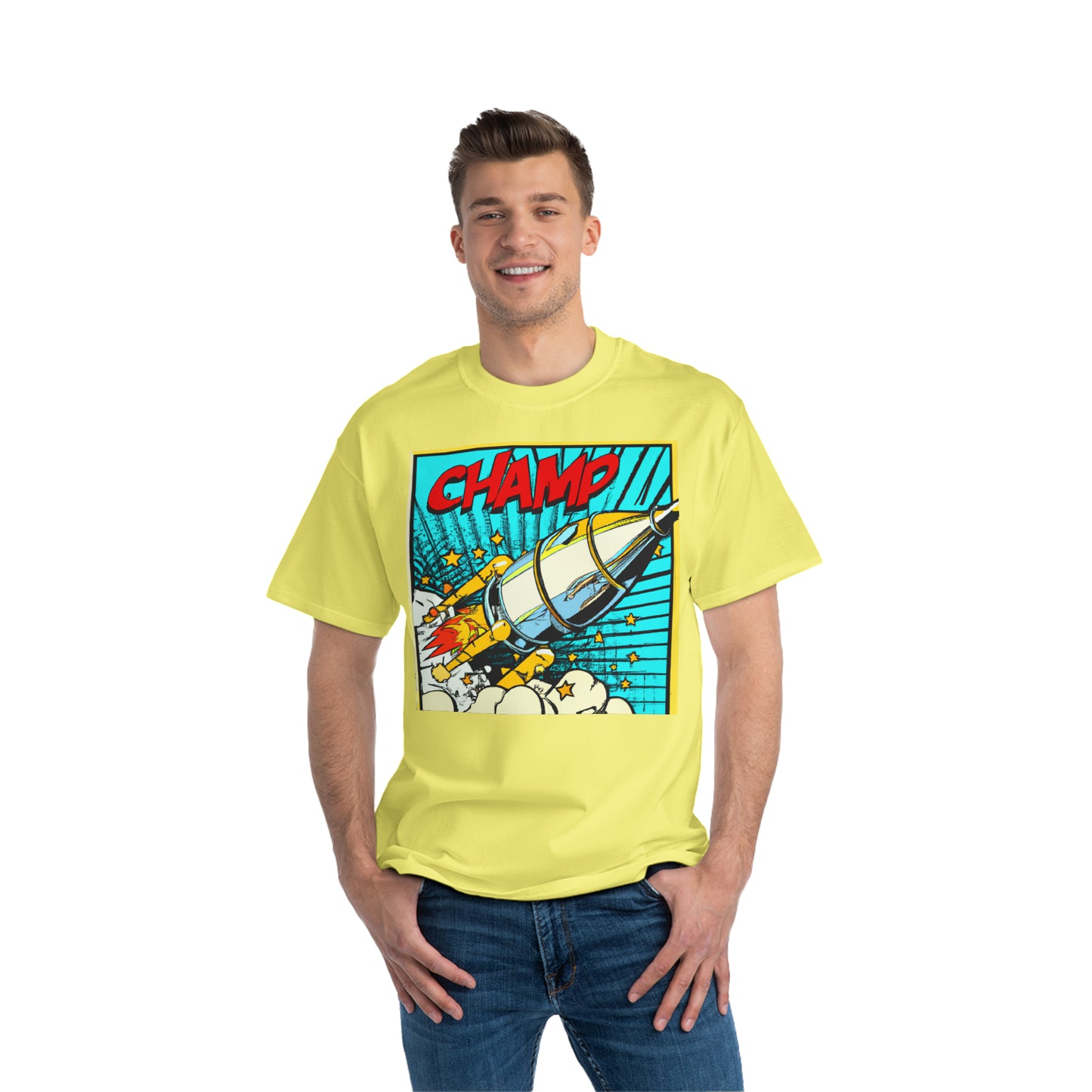 Spaceship Champ 4 - AI Art - Beefy-T®  Short-Sleeve T-Shirt