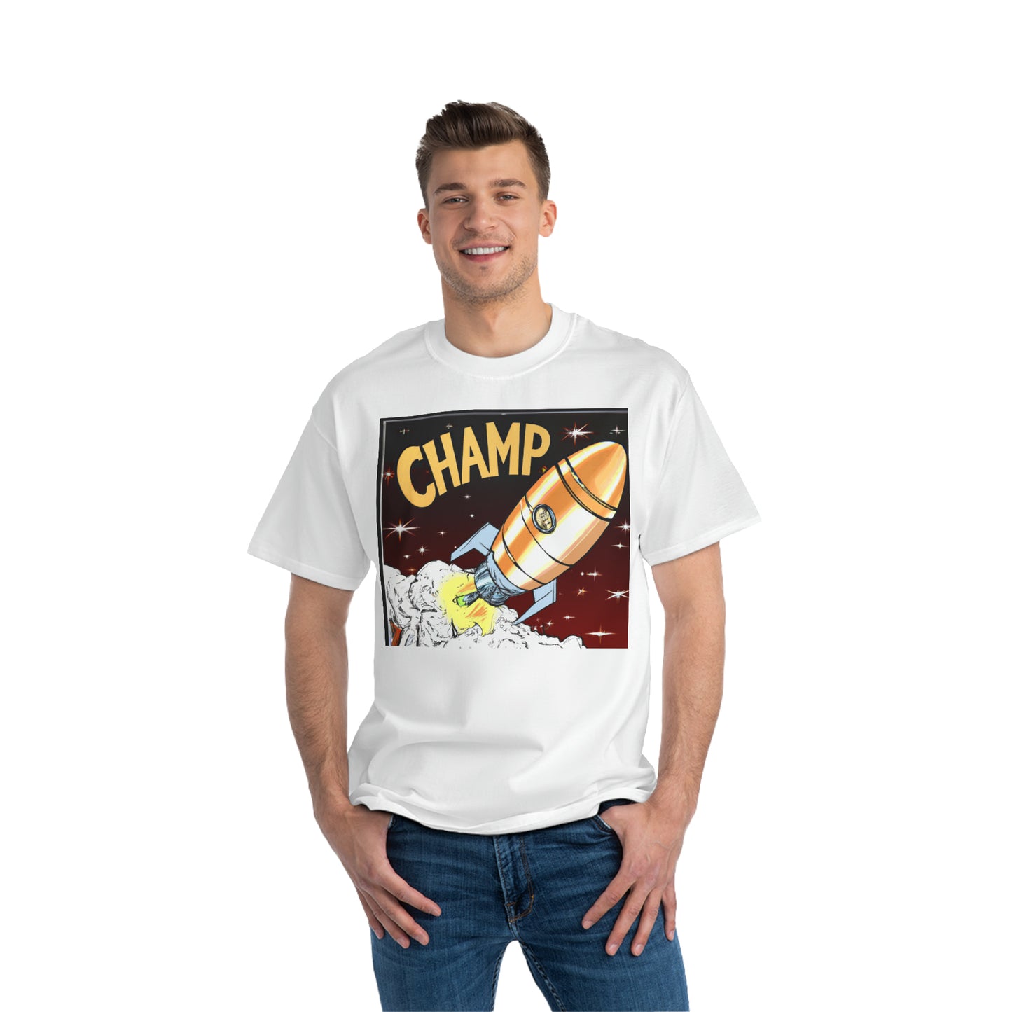 Spaceship Champ 8 - AI Art - Beefy-T®  Short-Sleeve T-Shirt