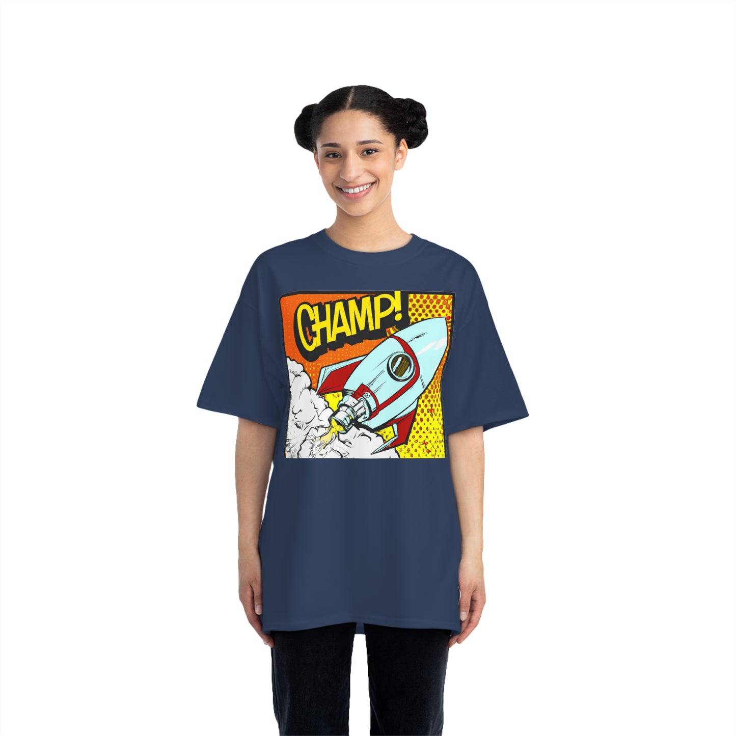 Spaceship Champ 2 - AI Art - Beefy-T®  Short-Sleeve T-Shirt