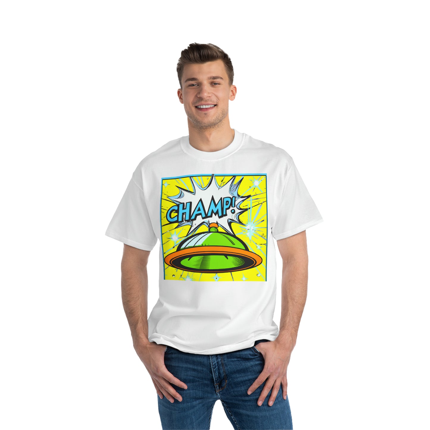 UFO CHAMP! - AI Art - Beefy-T® T-Shirt - (S - 6XL Sizes, Multiple Colors)