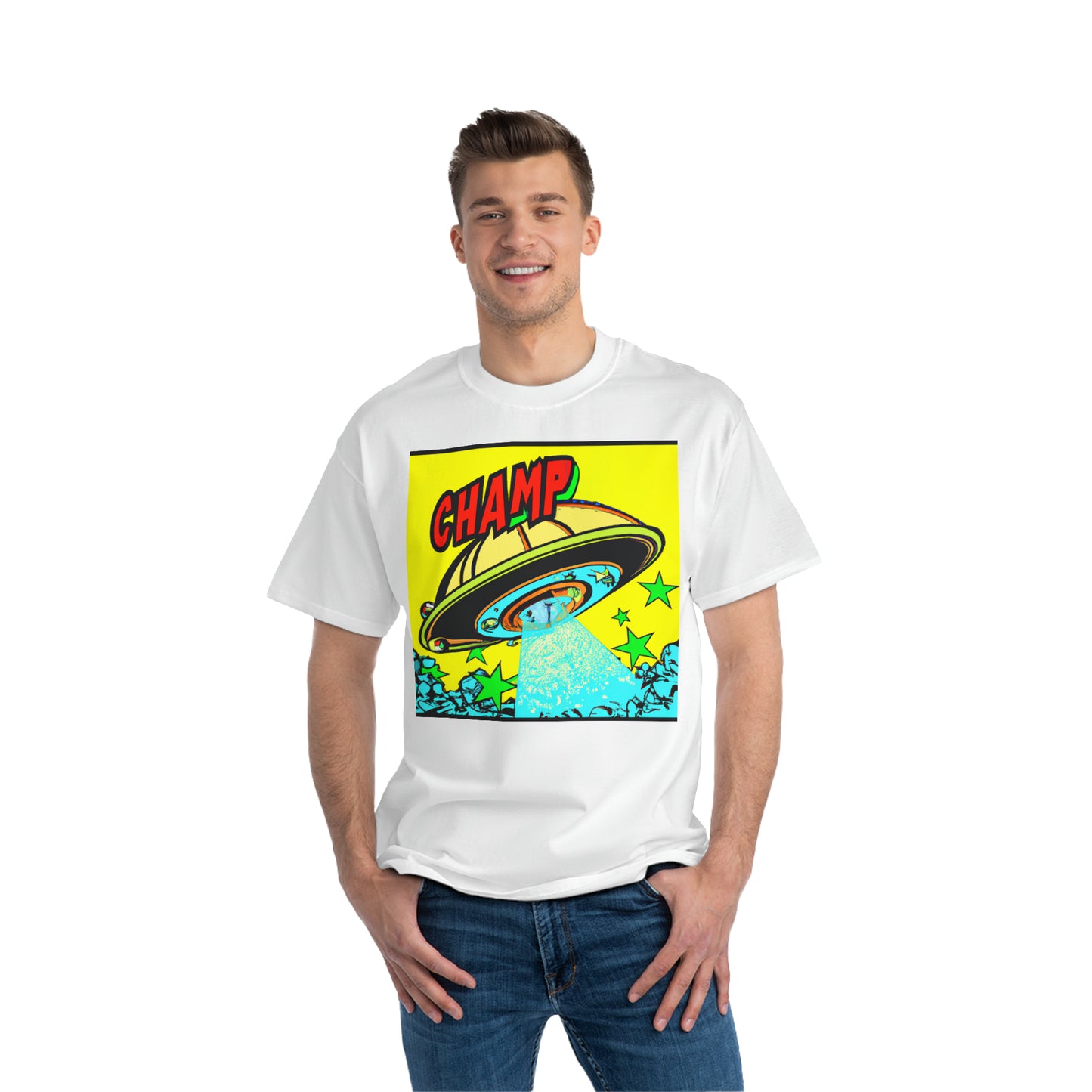 UFO CHAMP 7 - AI Art - Beefy-T® T-Shirt - (S - 6XL Sizes, Multiple Colors)