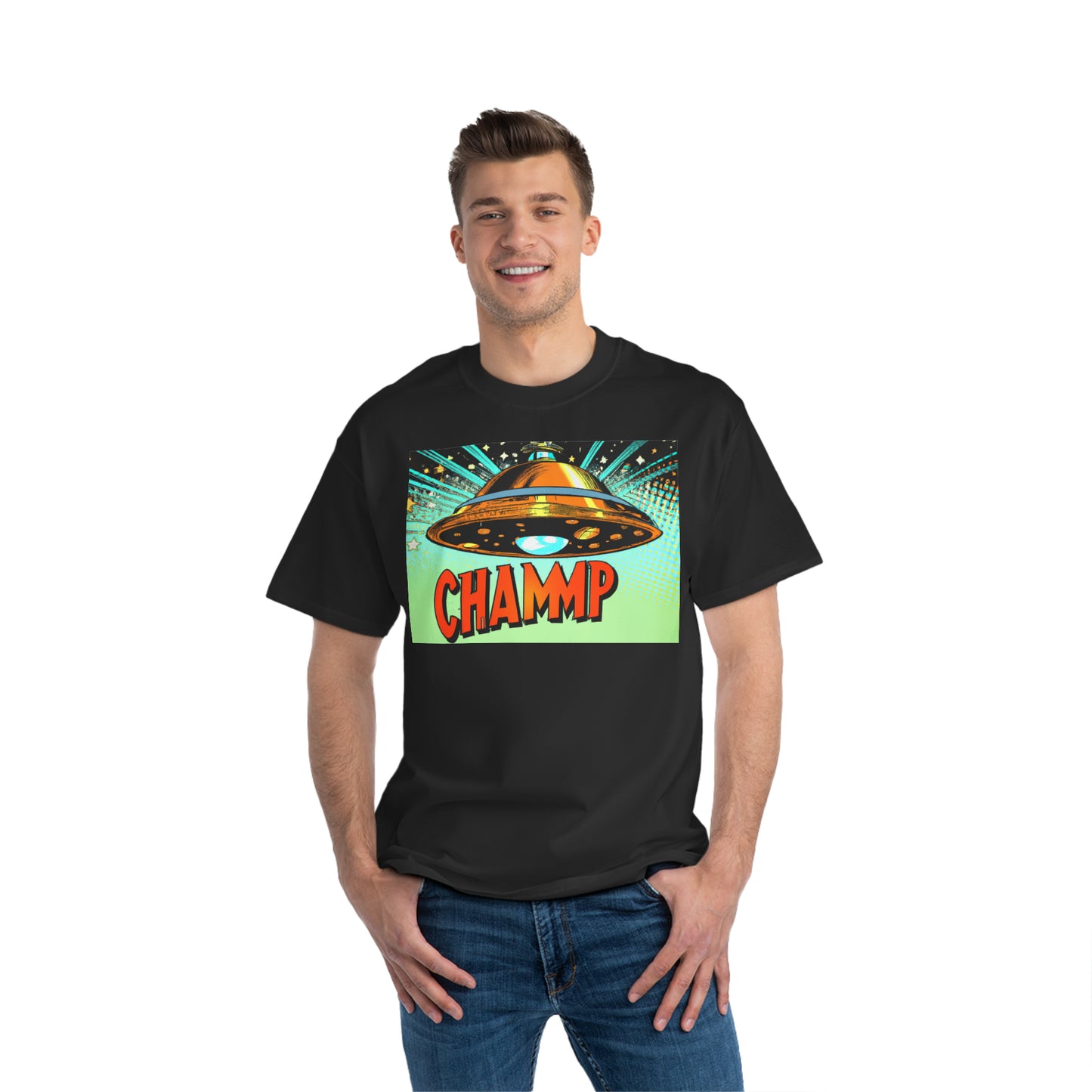 UFO CHAMMP 3 - AI Art - Beefy-T®  Short-Sleeve T-Shirt