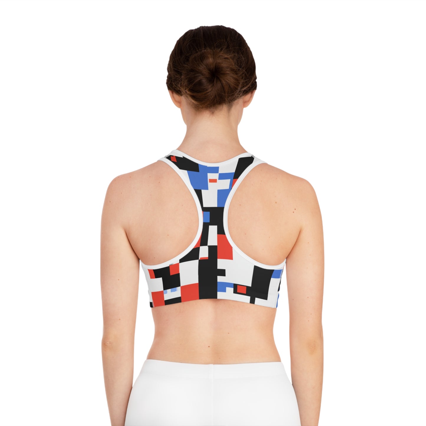 Scrambled Pixelation - AI Art - Sports Bra (AOP)