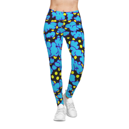 Blue Clouds - AI Art - Women's Casual Leggings (AOP)