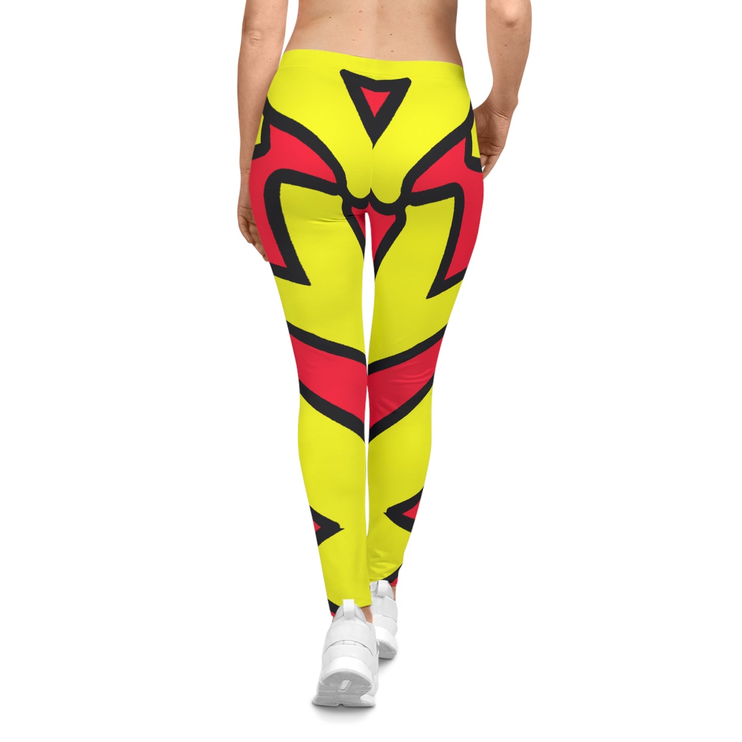 Mustard & Ketchup (Anime Style) - AI Art - Women's Casual Leggings (AOP)