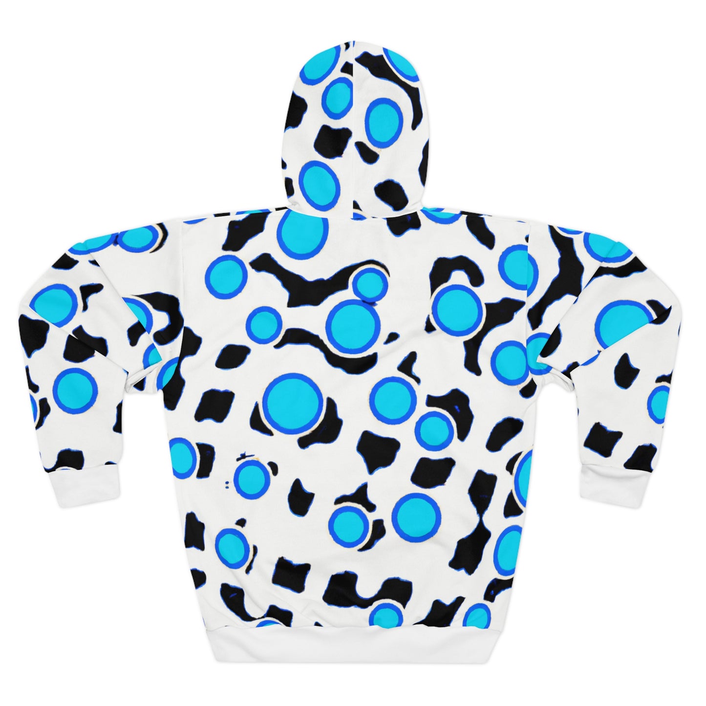 Blue Leopard - AI Art - Unisex Pullover Hoodie (AOP)