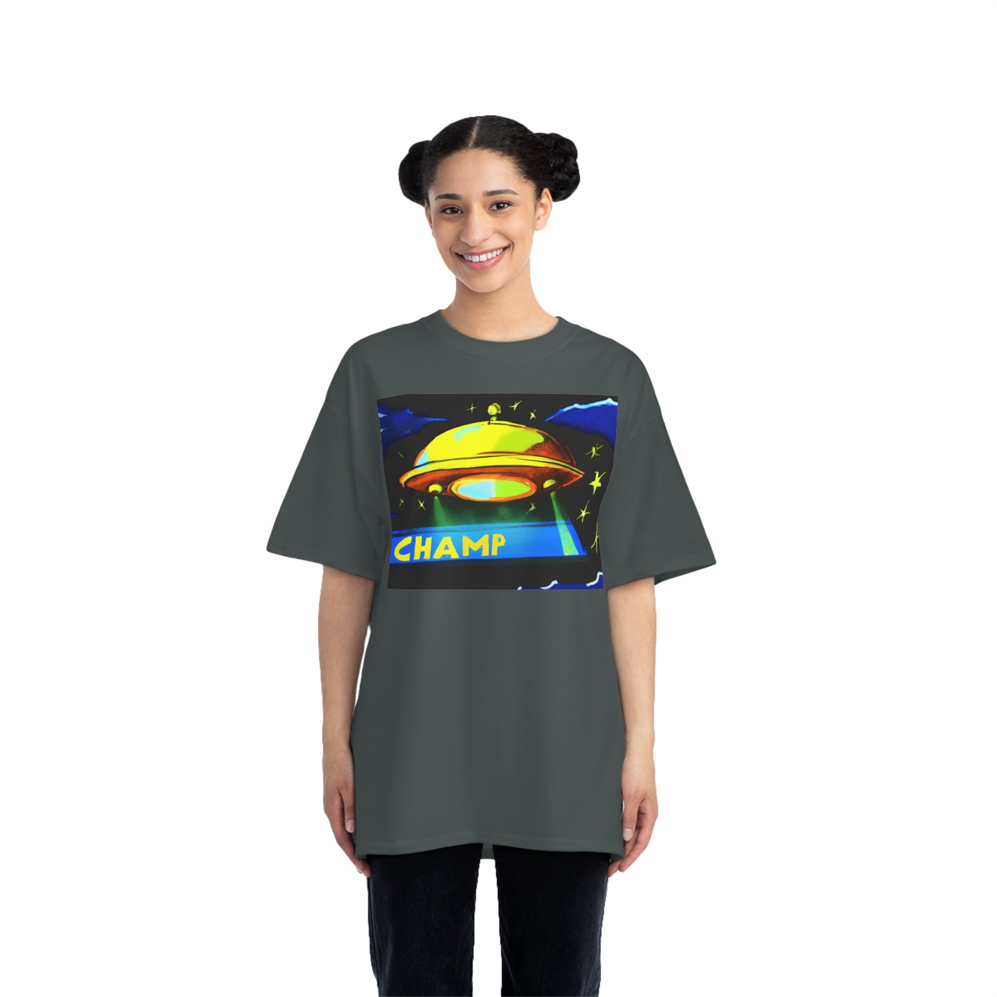 UFO CHAMP 6 - AI Art - Beefy-T® T-Shirt - (S - 6XL Sizes, Multiple Colors)