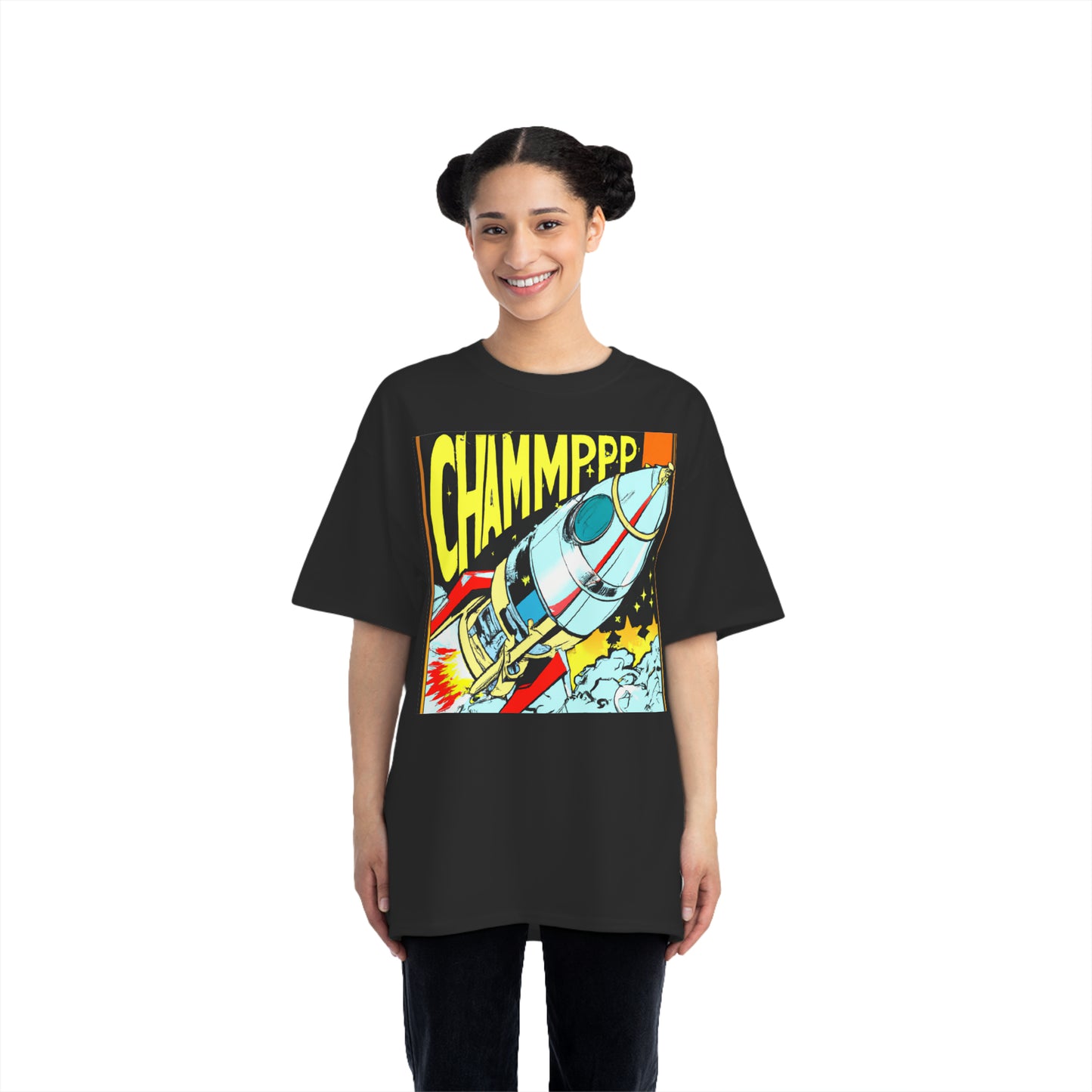 Spaceship 5 CHAMMPPP - AI Art - Beefy-T®  Short-Sleeve T-Shirt