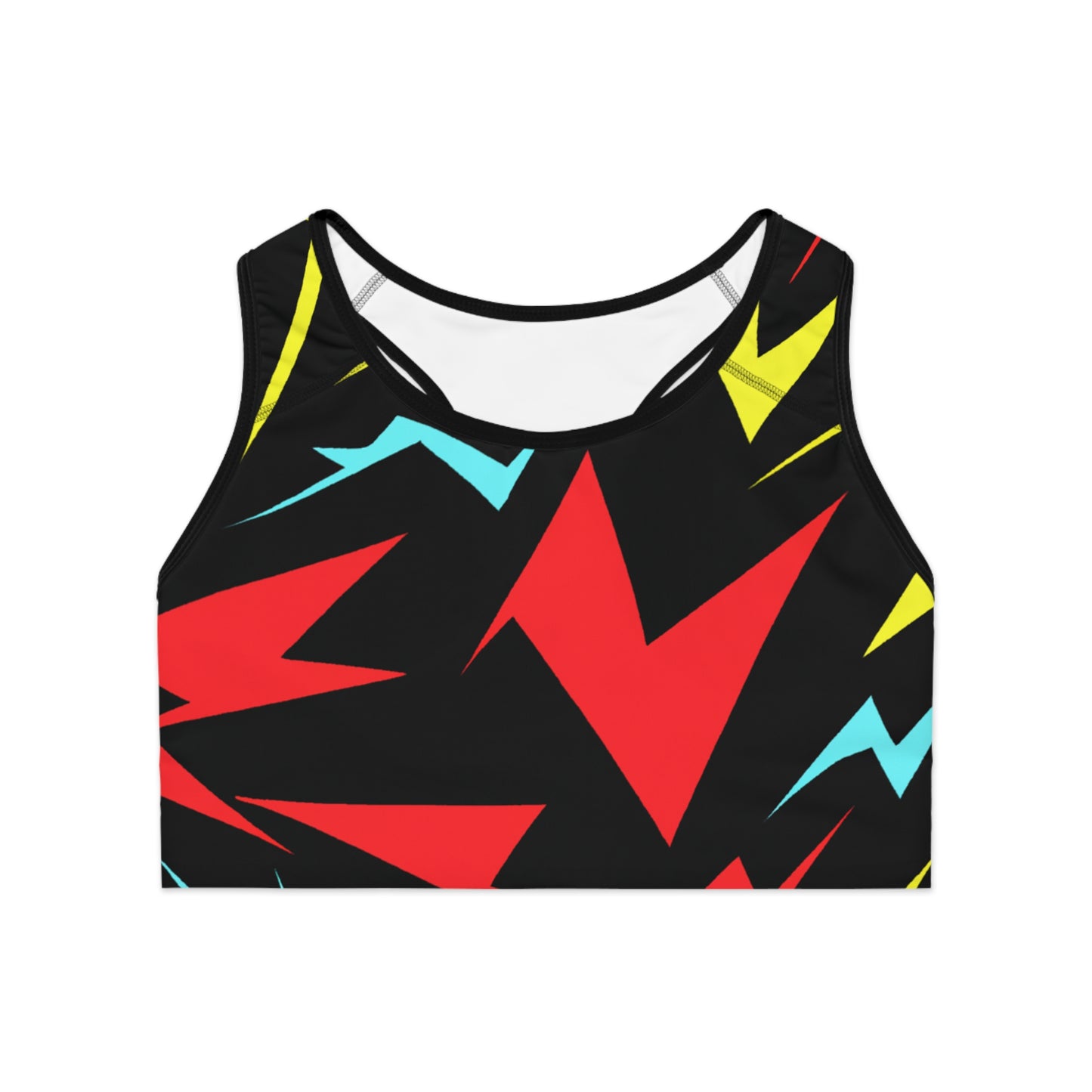 Cartoon Thunderbolts - AI Art - Sports Bra (AOP)