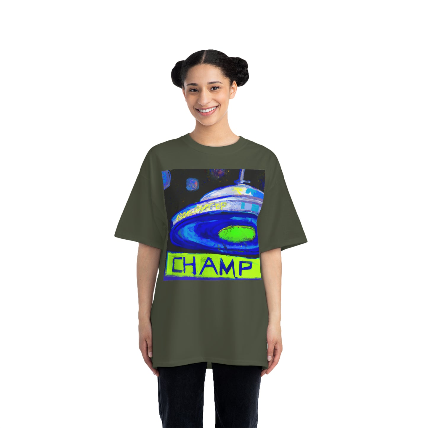 UFO CHAMP 5 - AI Art - Beefy-T® T-Shirt - (S - 6XL Sizes, Multiple Colors)