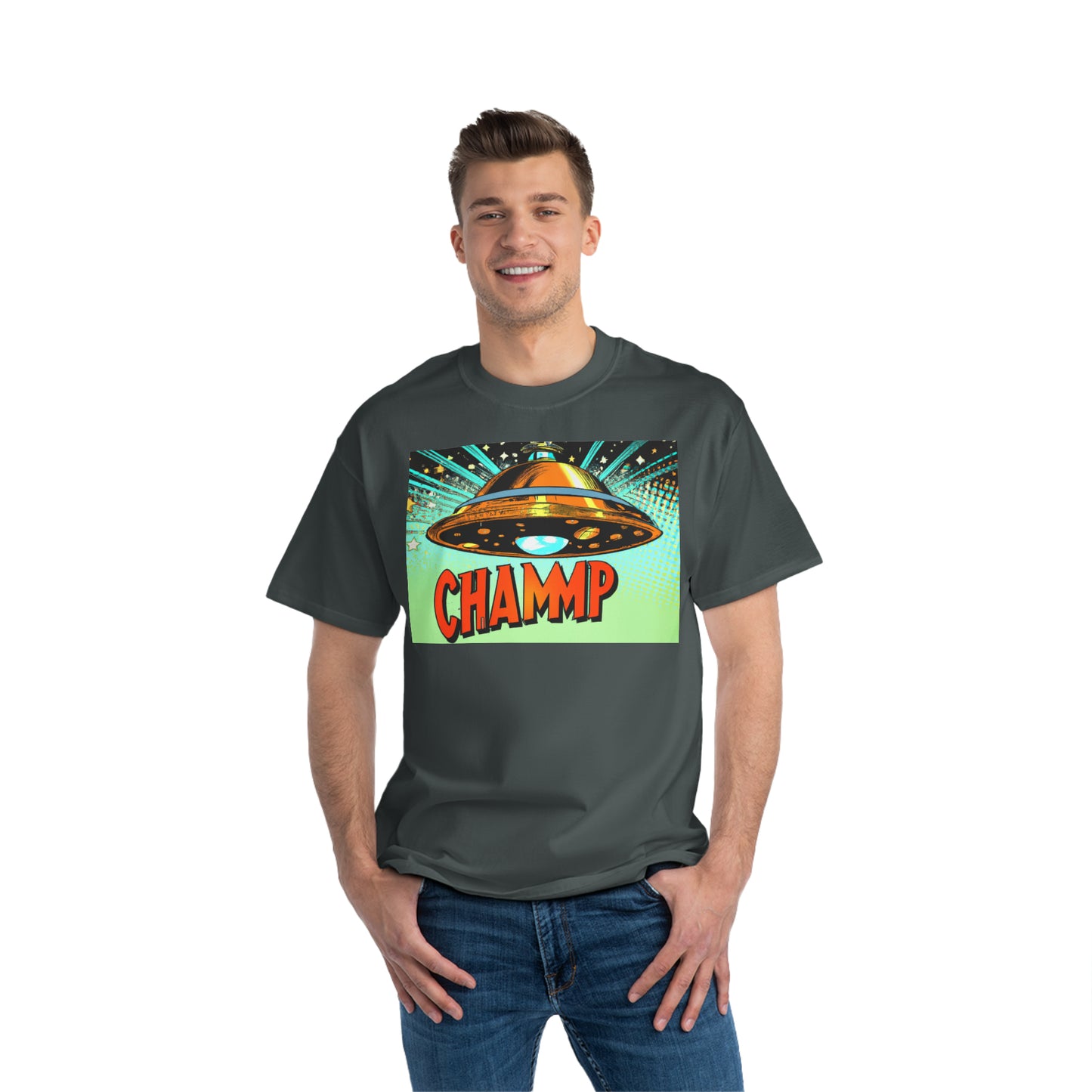 UFO CHAMMP 3 - AI Art - Beefy-T®  Short-Sleeve T-Shirt