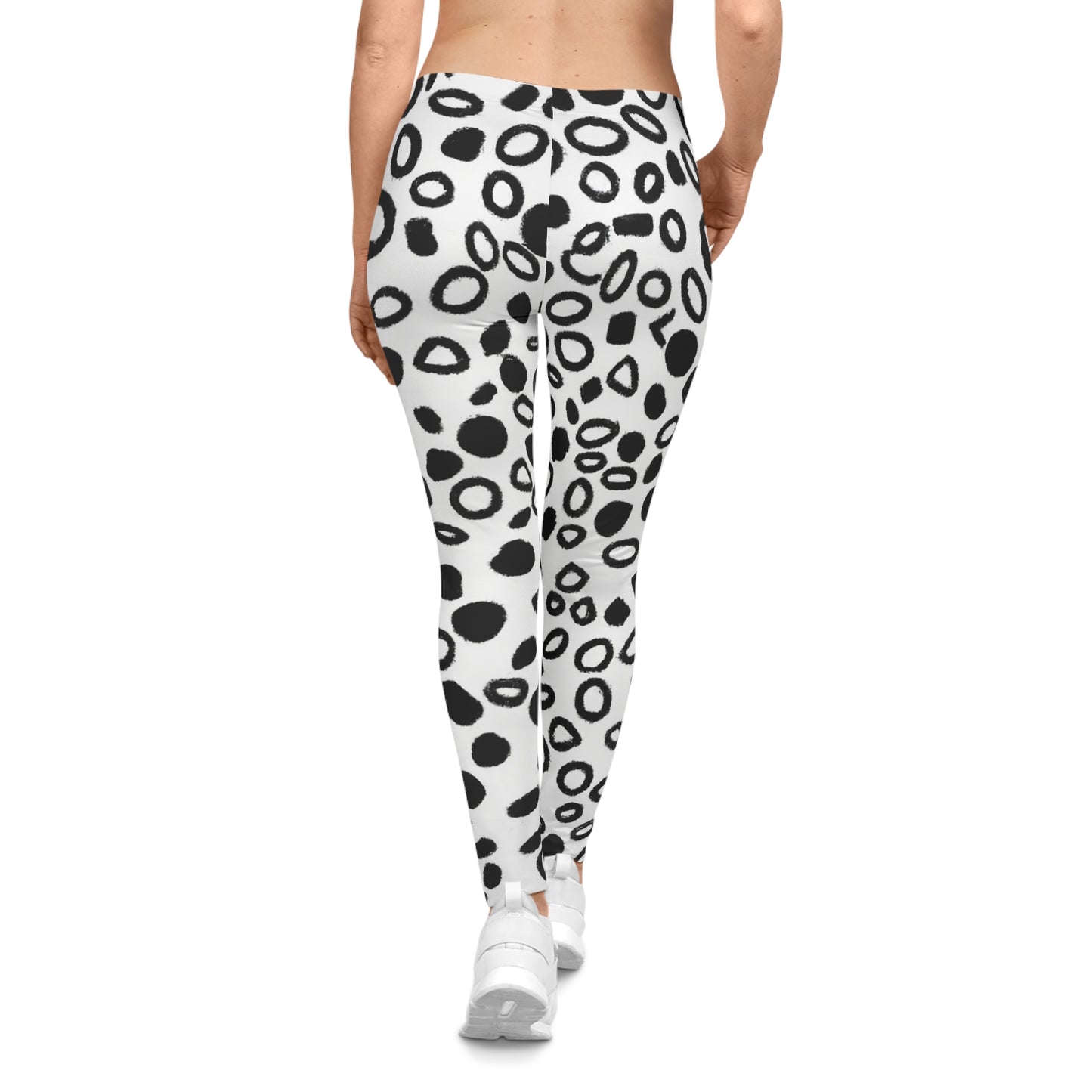 Charcoal Spots - AI Art - Women's Casual Leggings (AOP)