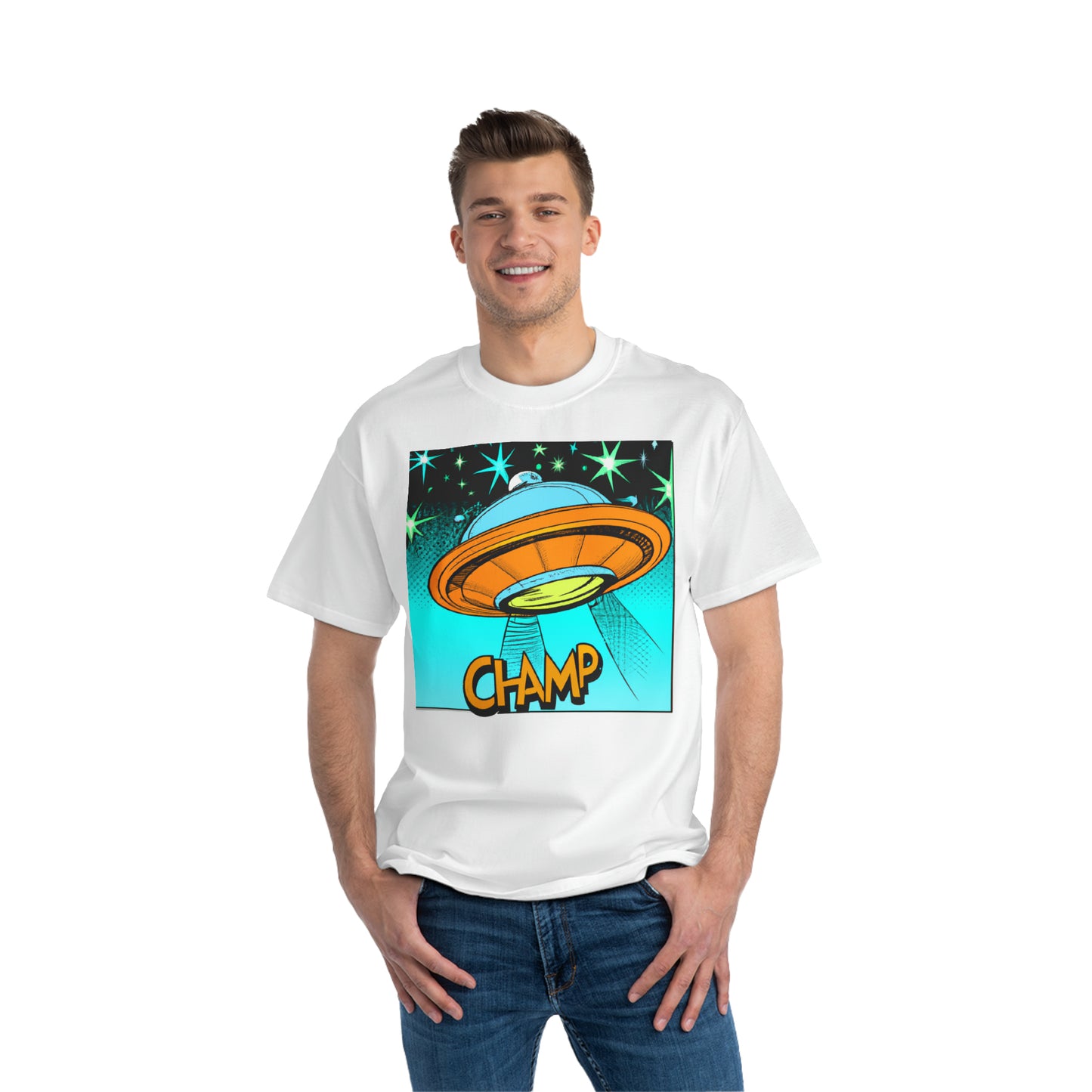 UFO Champ 2 - AI Art - Beefy-T® - (S - 6XL Sizes, Multiple Colors)