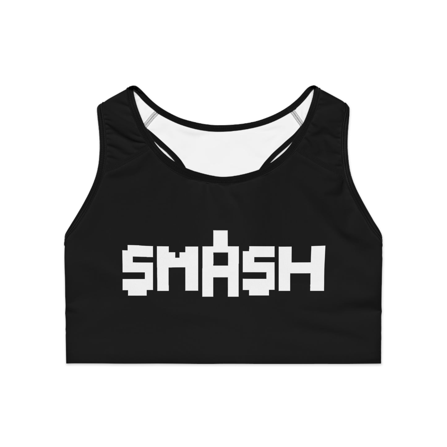 SMASH 8-bit Logo 2 - AI Art - Sports Bra