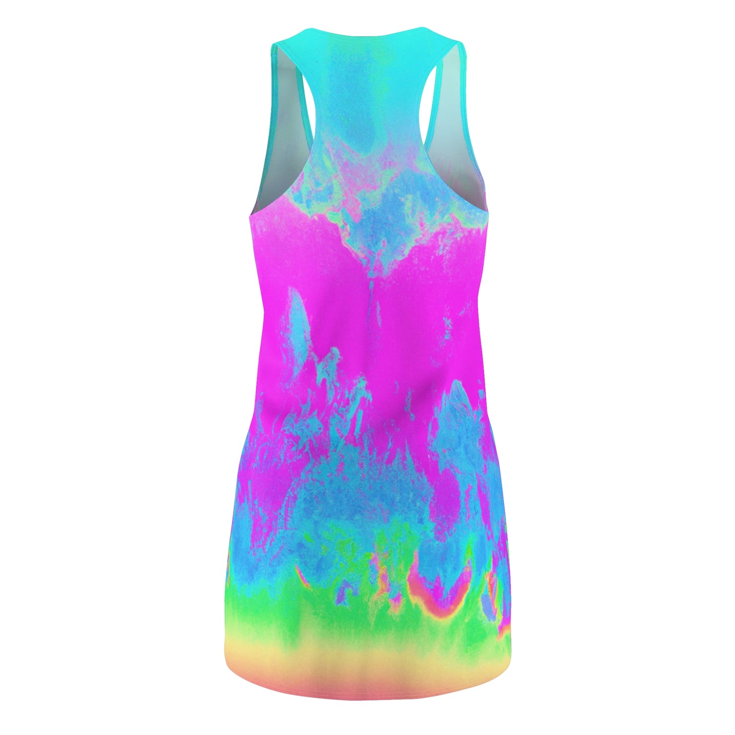 Hyperwave Pastel Splash - AI Art - Racerback Dress