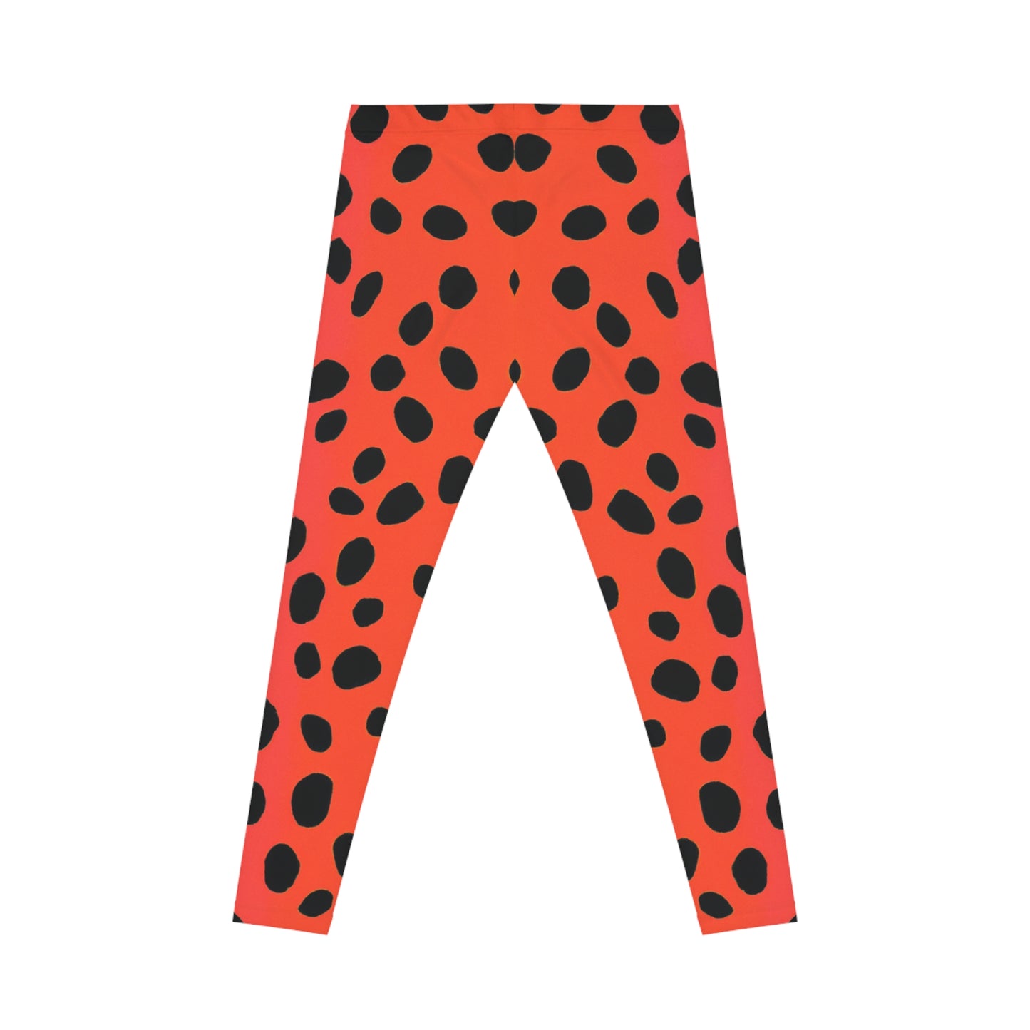 Orange Leopard - AI Art - Women's Casual Leggings (AOP)