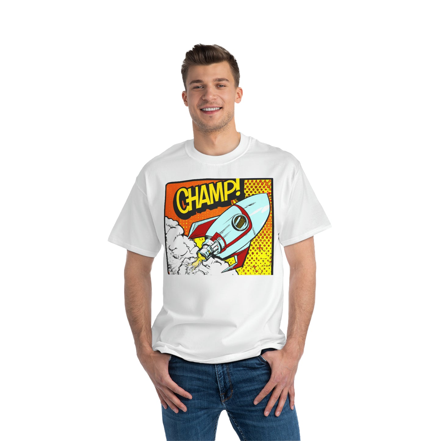 Spaceship Champ 2 - AI Art - Beefy-T®  Short-Sleeve T-Shirt