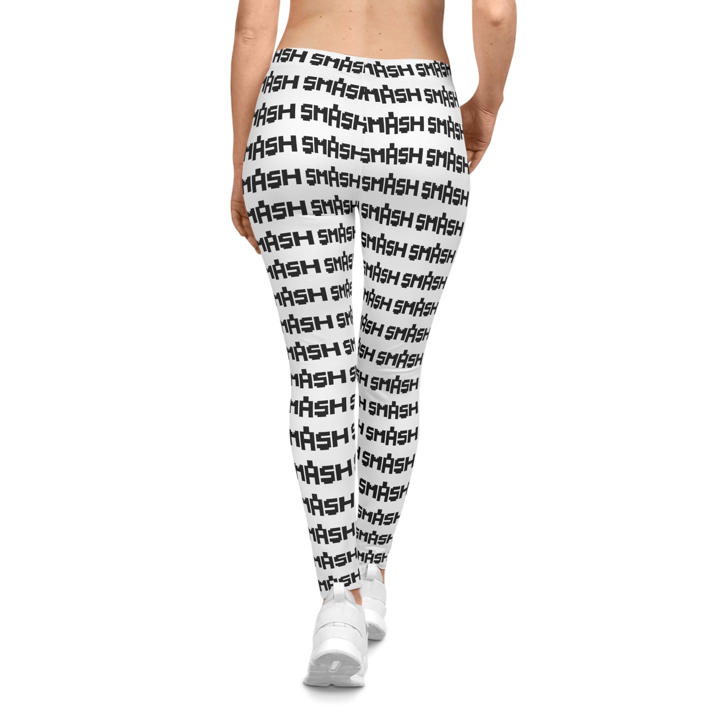 SMASH 8-bit Logos 2 - AI Art - Women's Casual Leggings