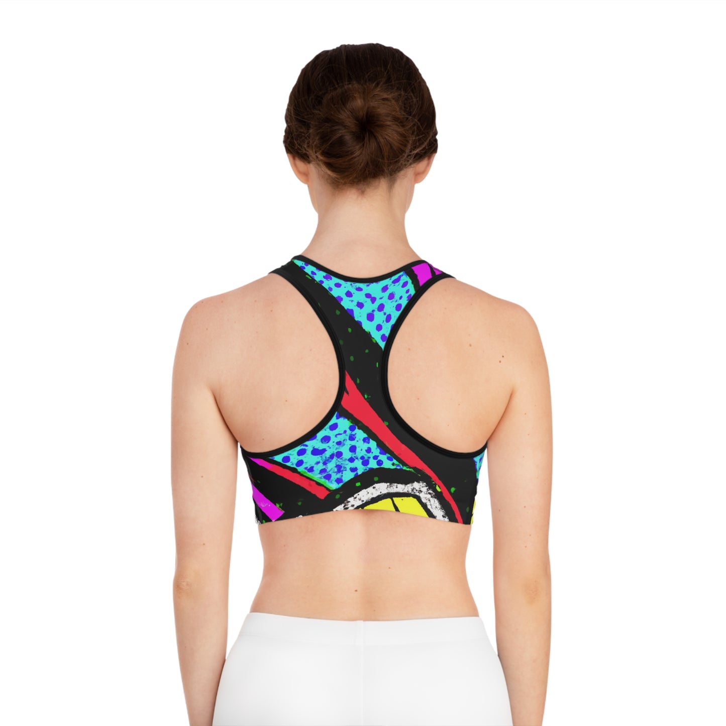 Cartoon Graphics 1 - AI Art - Sports Bra (AOP) - Made in USA