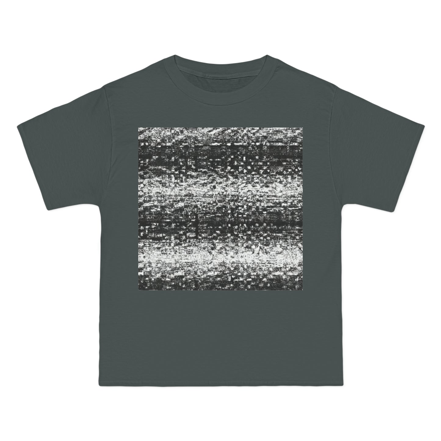 Old School TV Static - AI Art - Beefy-T®  Short-Sleeve T-Shirt (Sizes S-6XL, Choose from Black, White, & Grey Shirt Colors)