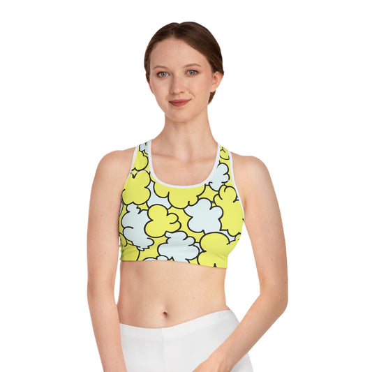 Buttered Popcorn - AI Art - Sports Bra (AOP)