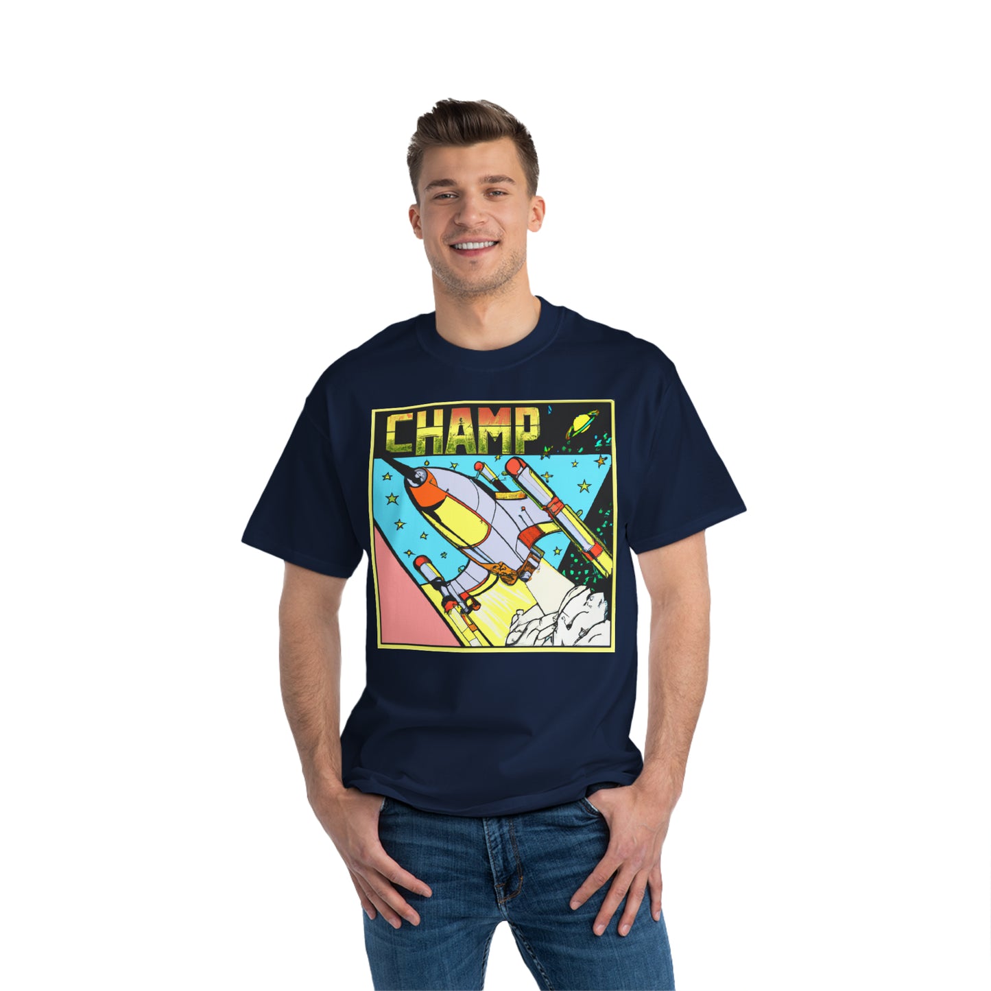 Spaceship Champ 1- AI Art - Beefy-T®  Short-Sleeve T-Shirt