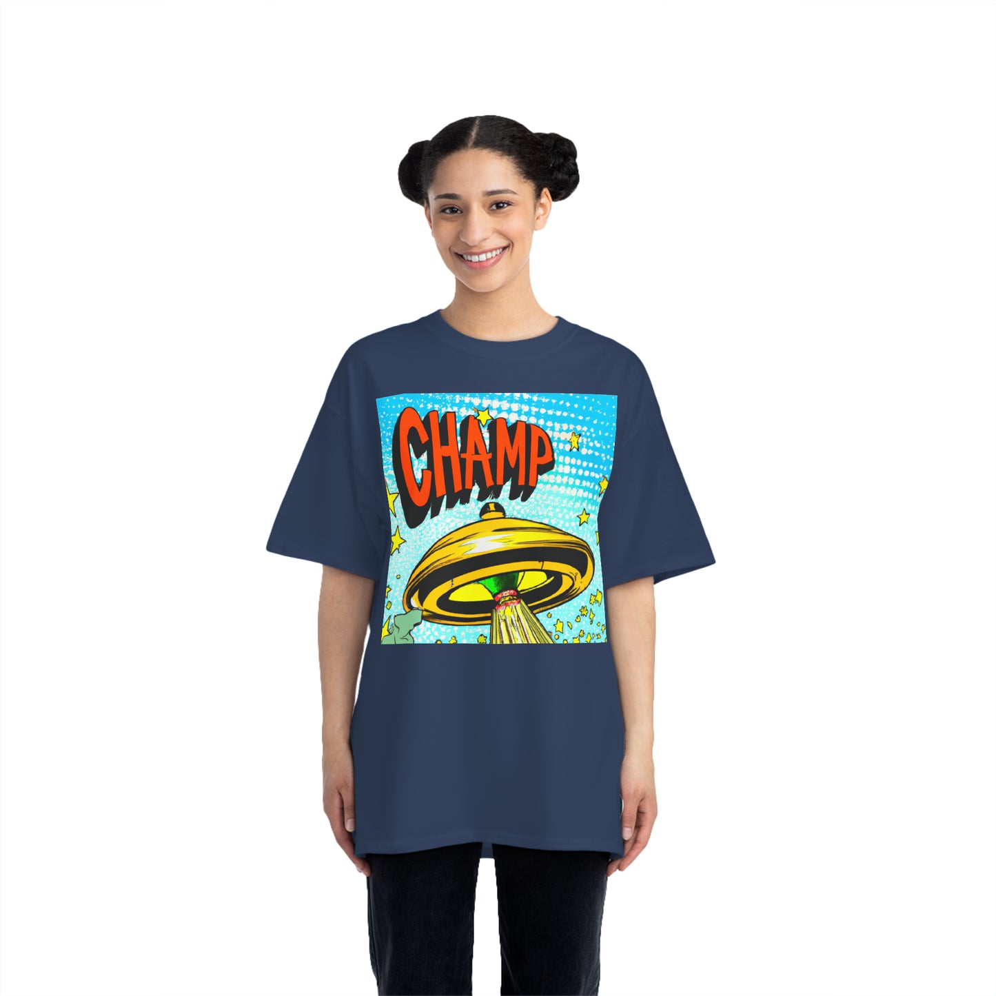 UFO CHAMP 10 - AI Art - Beefy-T® T-Shirt - (S - 6XL Sizes, Multiple Colors)