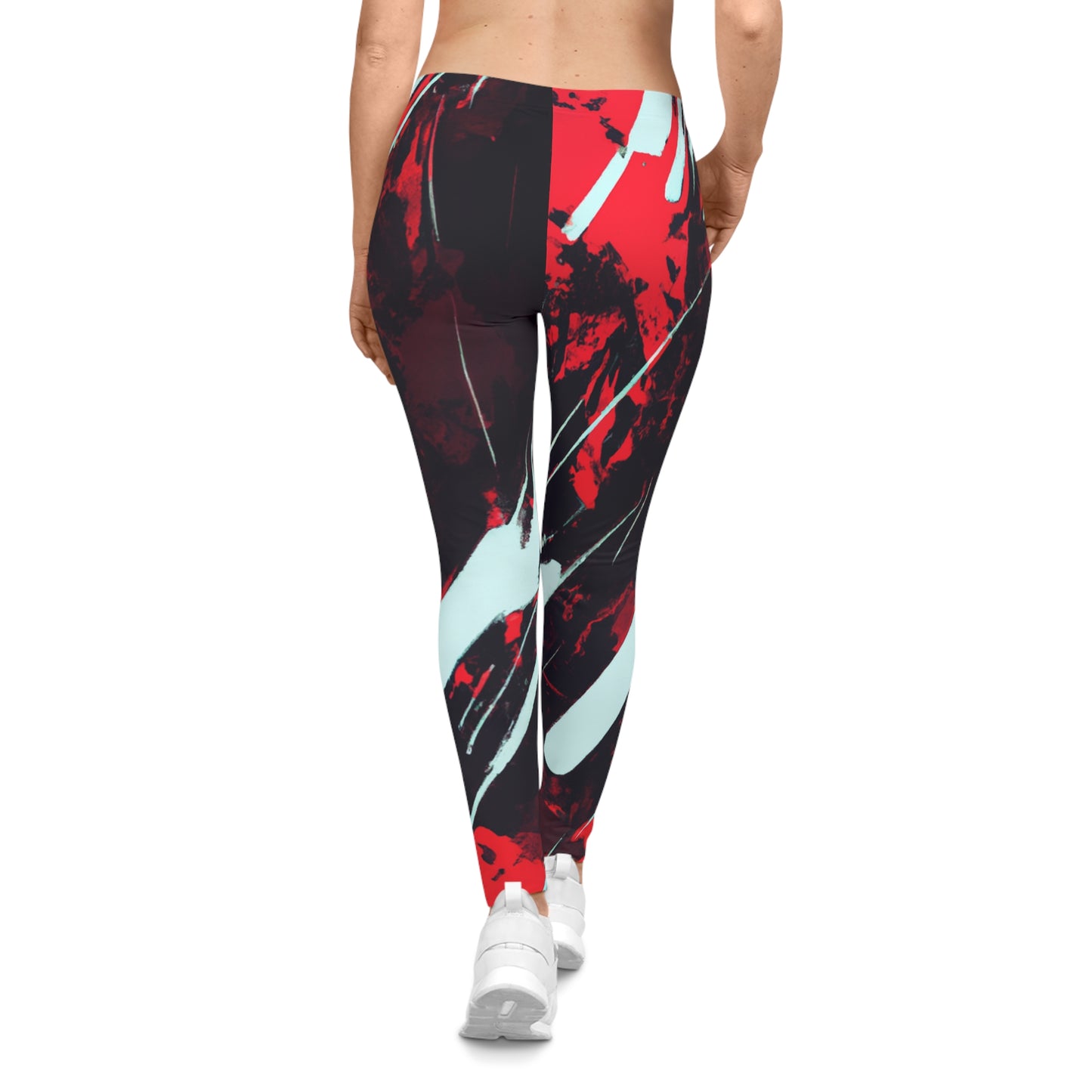 Paint On Rust - AI Art - Women's Casual Leggings (AOP)