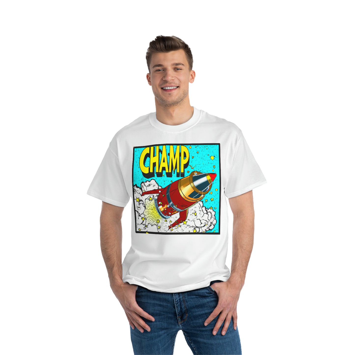 Spaceship Champ 3 - AI Art - Beefy-T®  Short-Sleeve T-Shirt