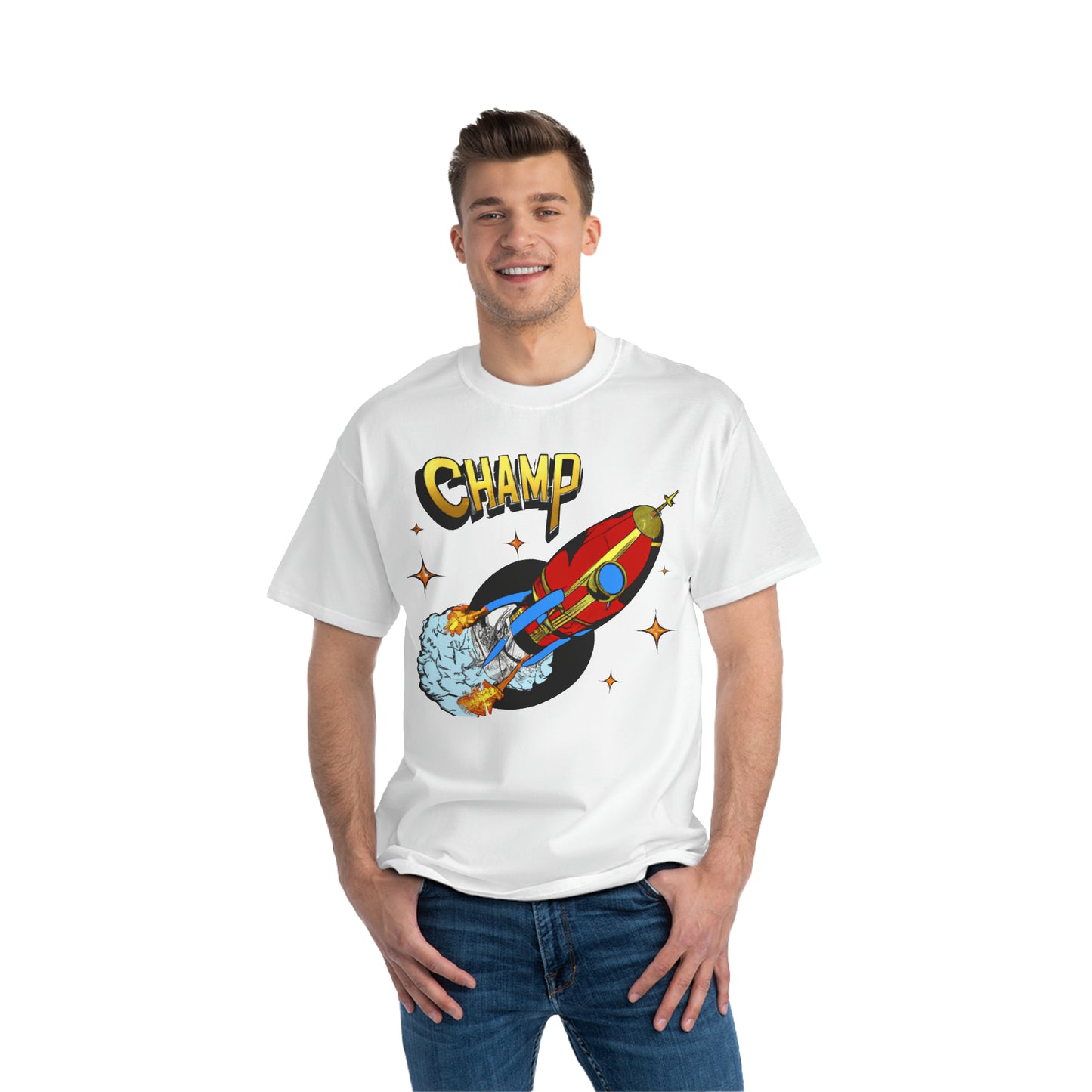 Spaceship Champ 7 - AI Art - Beefy-T®  Short-Sleeve T-Shirt