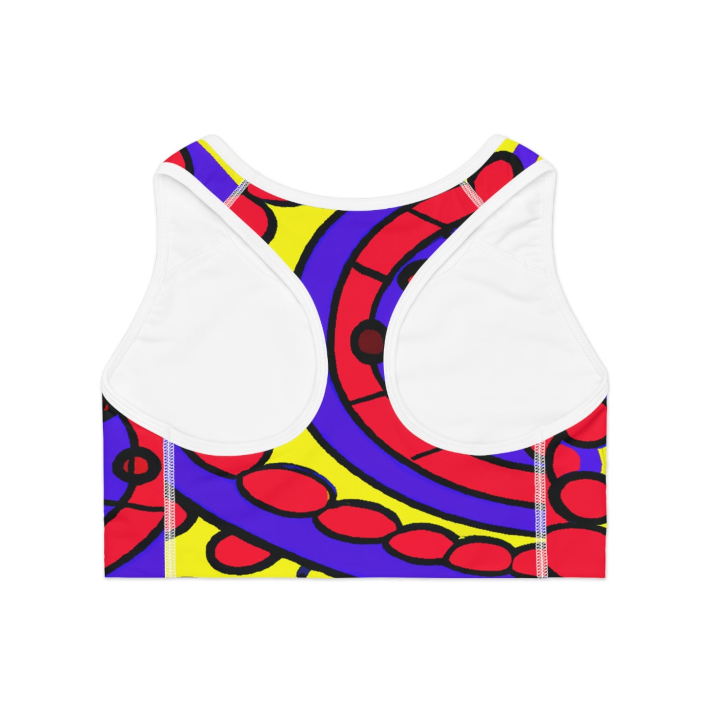 Psychedelic Comic Solar System - AI Art - Sports Bra - Made in USA