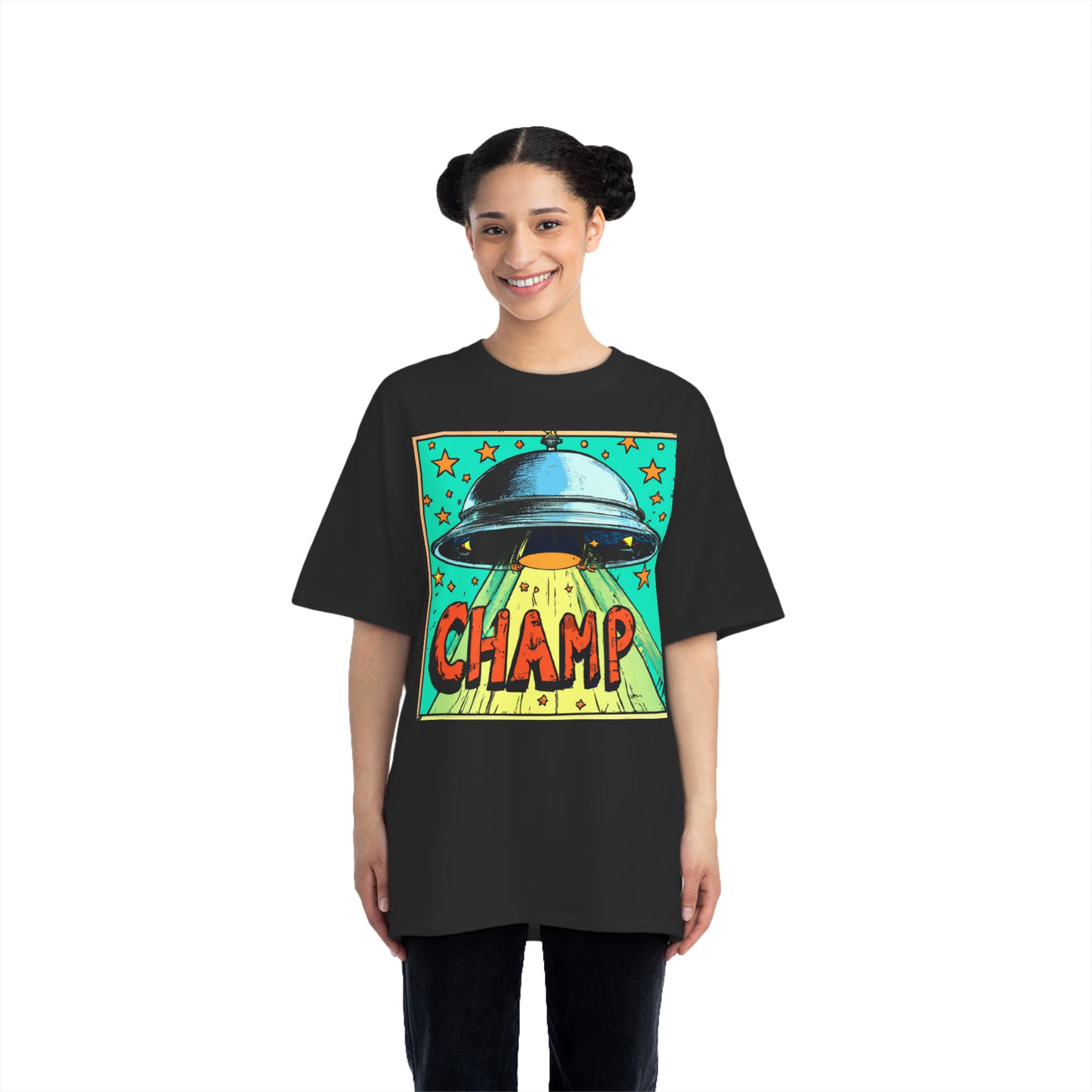 UFO Champ 1 - AI Art - Beefy-T®  Short-Sleeve T-Shirt