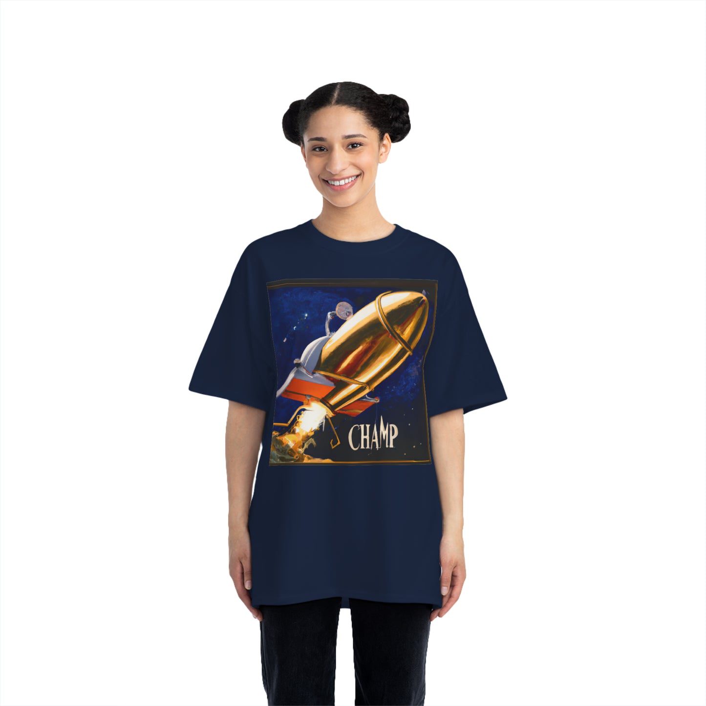 Steampunk Spaceship Champ 6 - AI Art - Beefy-T®  T-Shirt (Sizes S-6XL, Multiple Colors)