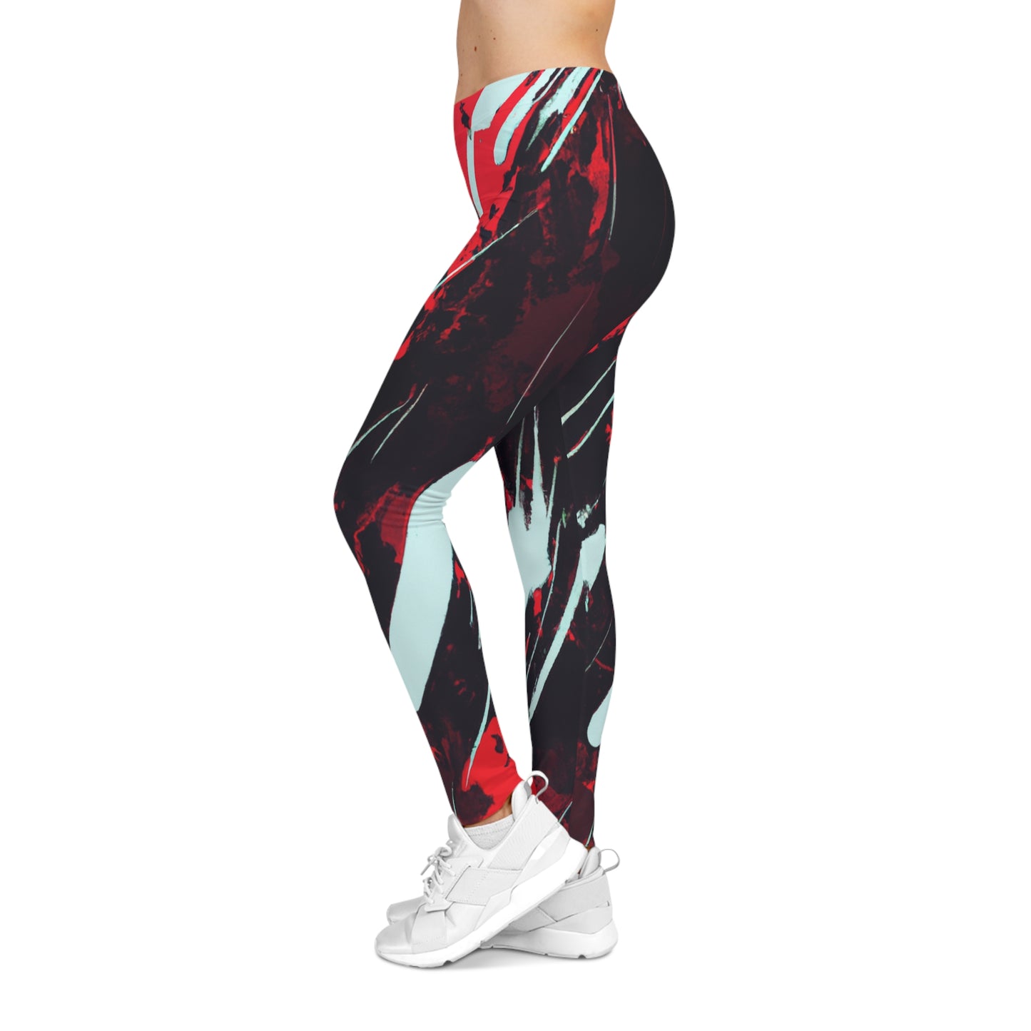 Paint On Rust - AI Art - Women's Casual Leggings (AOP)