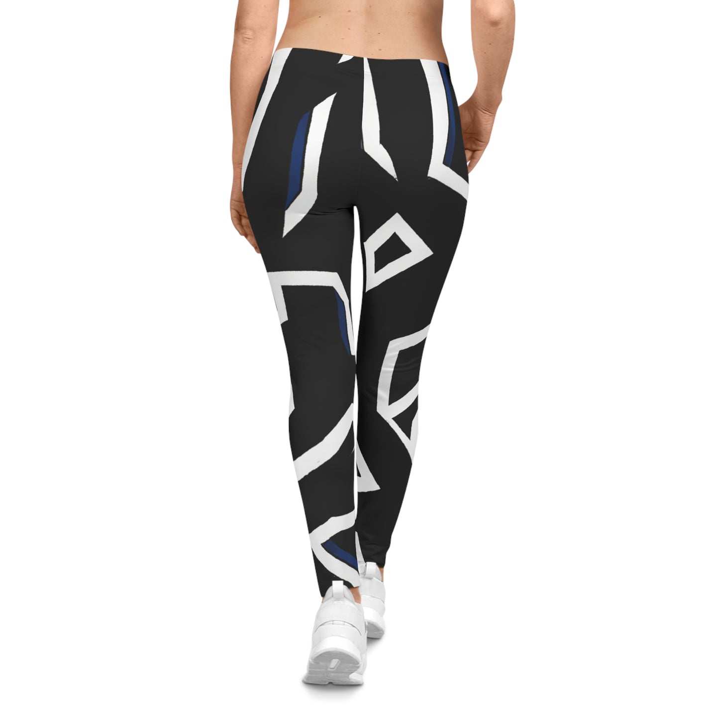 Polygon Computer Game  - AI Art - Women's Casual Leggings (AOP)