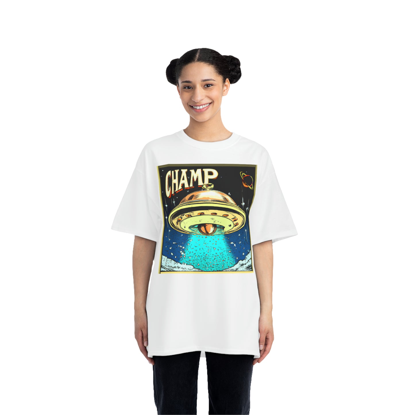 UFO CHAMP 4 - AI Art - Beefy-T® T-Shirt - (S - 6XL Sizes, Multiple Shirt Colors)