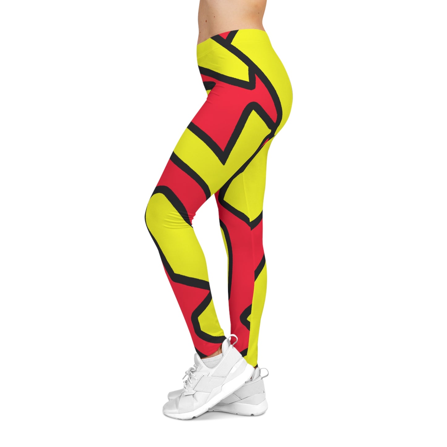 Mustard & Ketchup (Anime Style) - AI Art - Women's Casual Leggings (AOP)