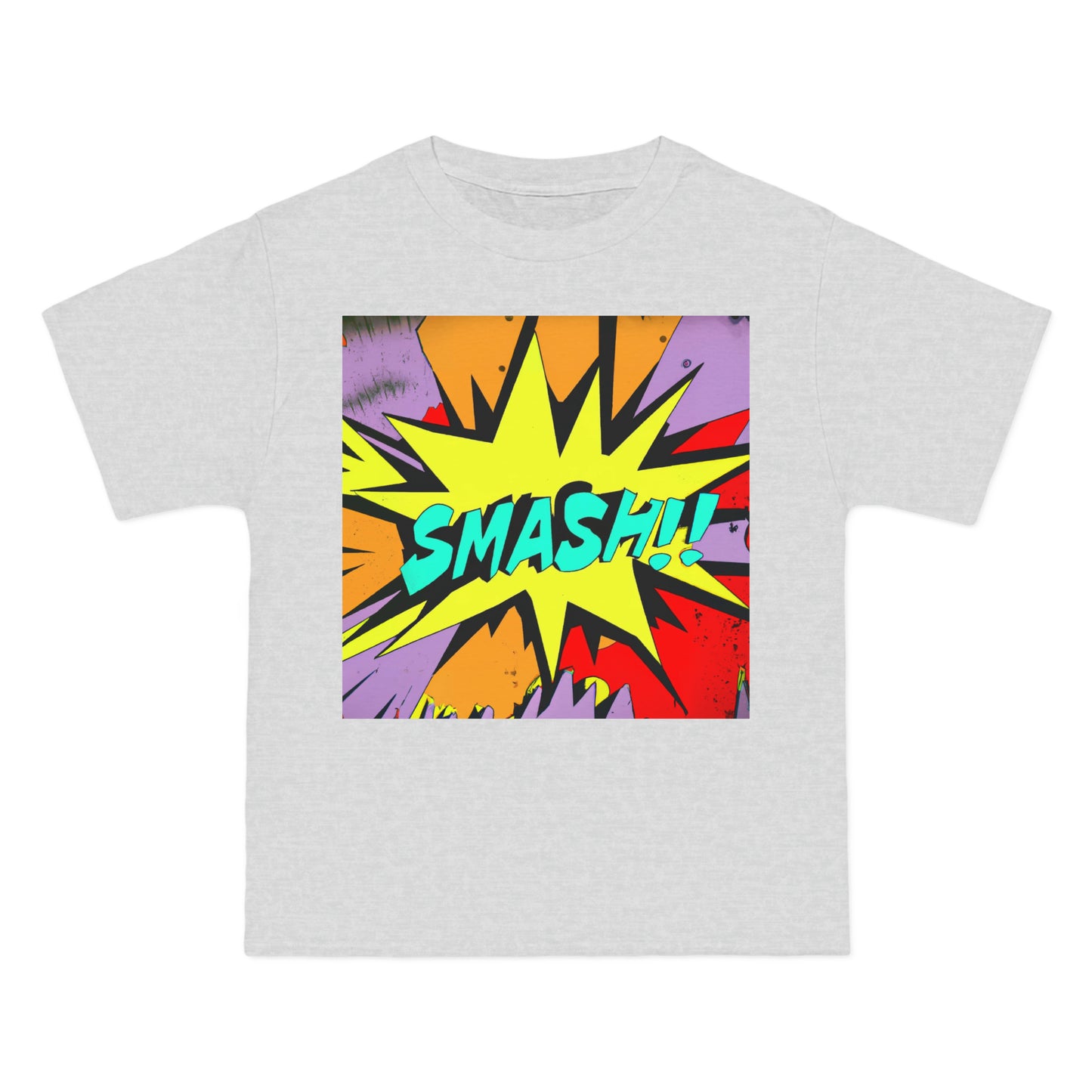 Smash Comic Logo - AI Art - Beefy-T®  Short-Sleeve T-Shirt (Sizes S-6XL, Multiple Shirt Colors Available)