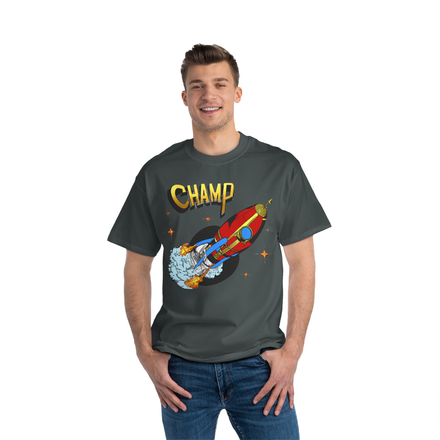 Spaceship Champ 7 - AI Art - Beefy-T®  Short-Sleeve T-Shirt