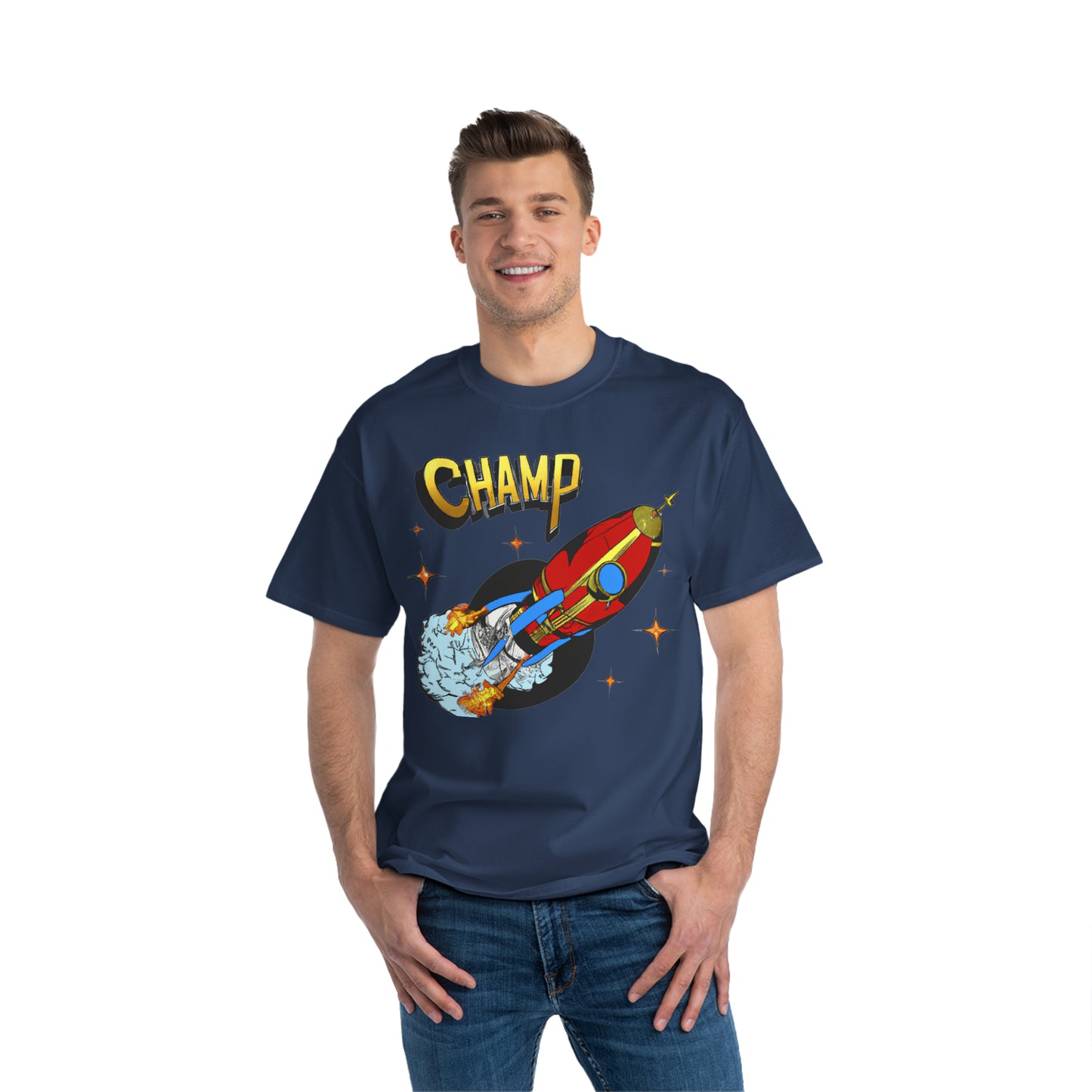 Spaceship Champ 7 - AI Art - Beefy-T®  Short-Sleeve T-Shirt