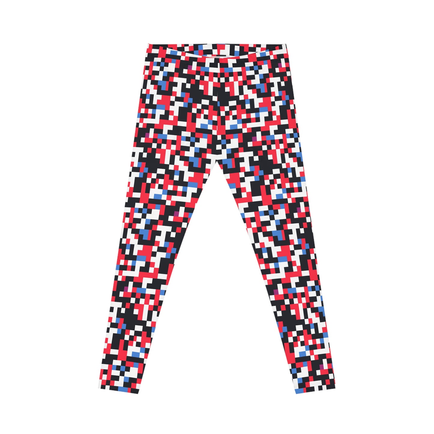 Colorful Pixelation 1 - Yoga Pants - AI Art - Women's Casual Leggings (AOP)