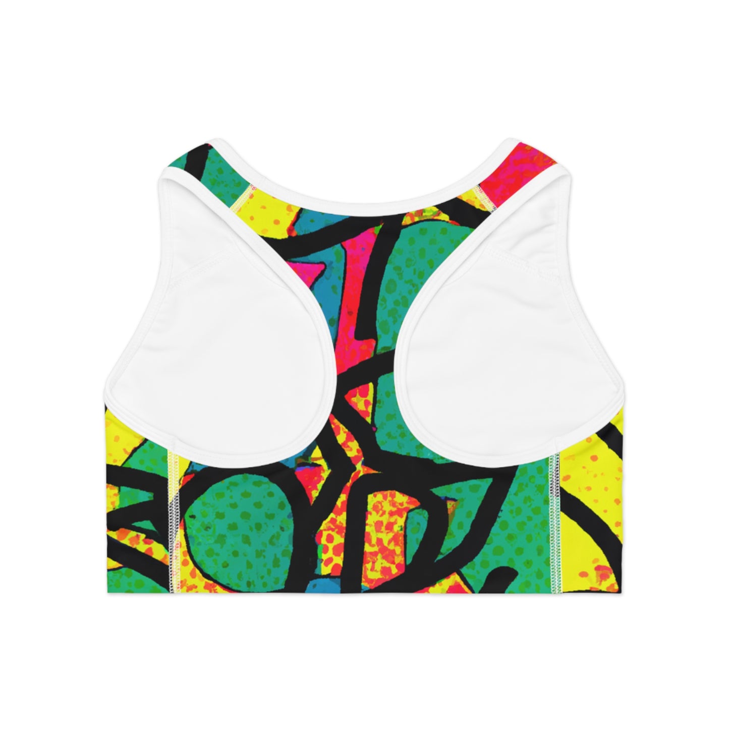 OG Comic Book Style Green-Yellow-Black-Etc - AI Art - Sports Bra (AOP)