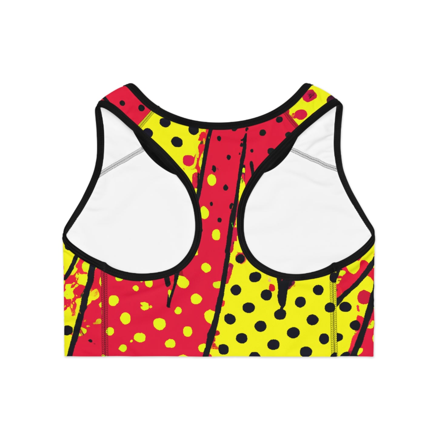 Mustard & Ketchup w/ Polka Dots - AI Art - Sports Bra (AOP)