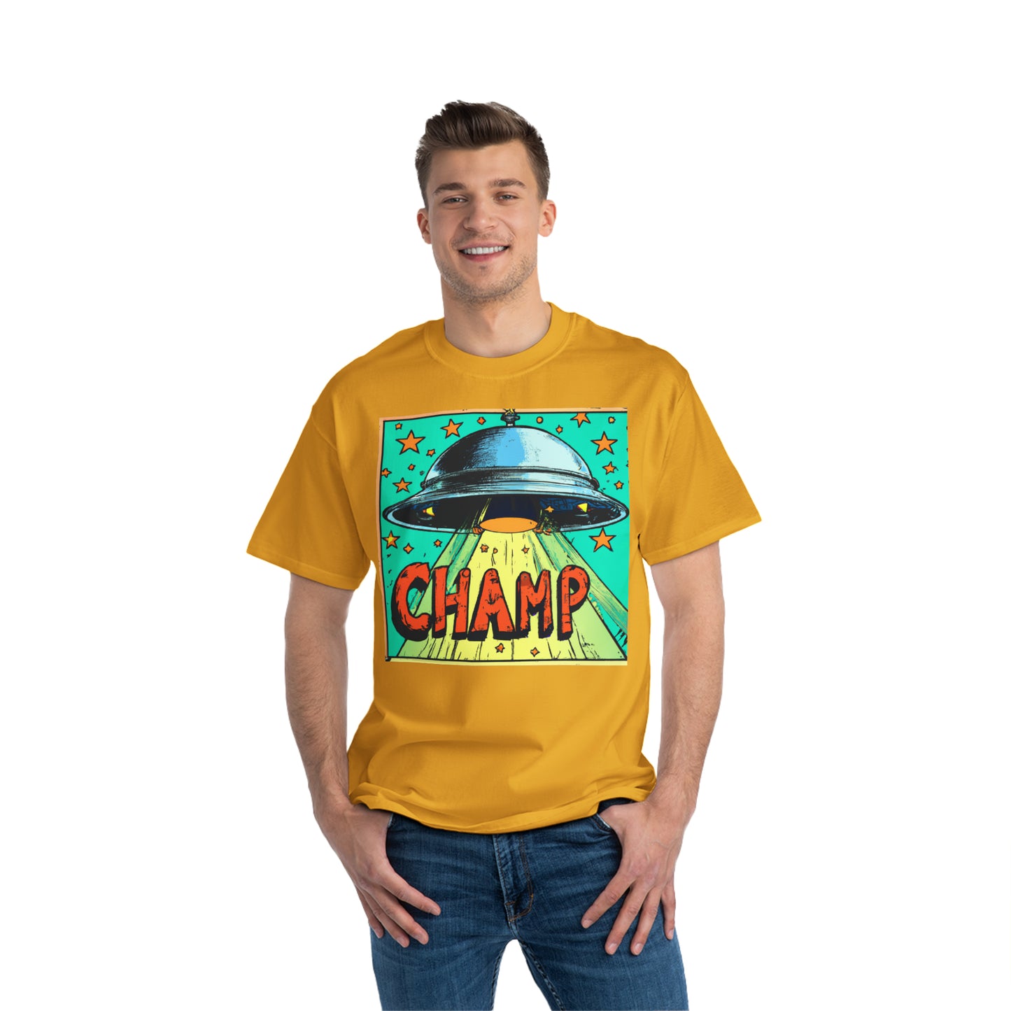 UFO Champ 1 - AI Art - Beefy-T®  Short-Sleeve T-Shirt