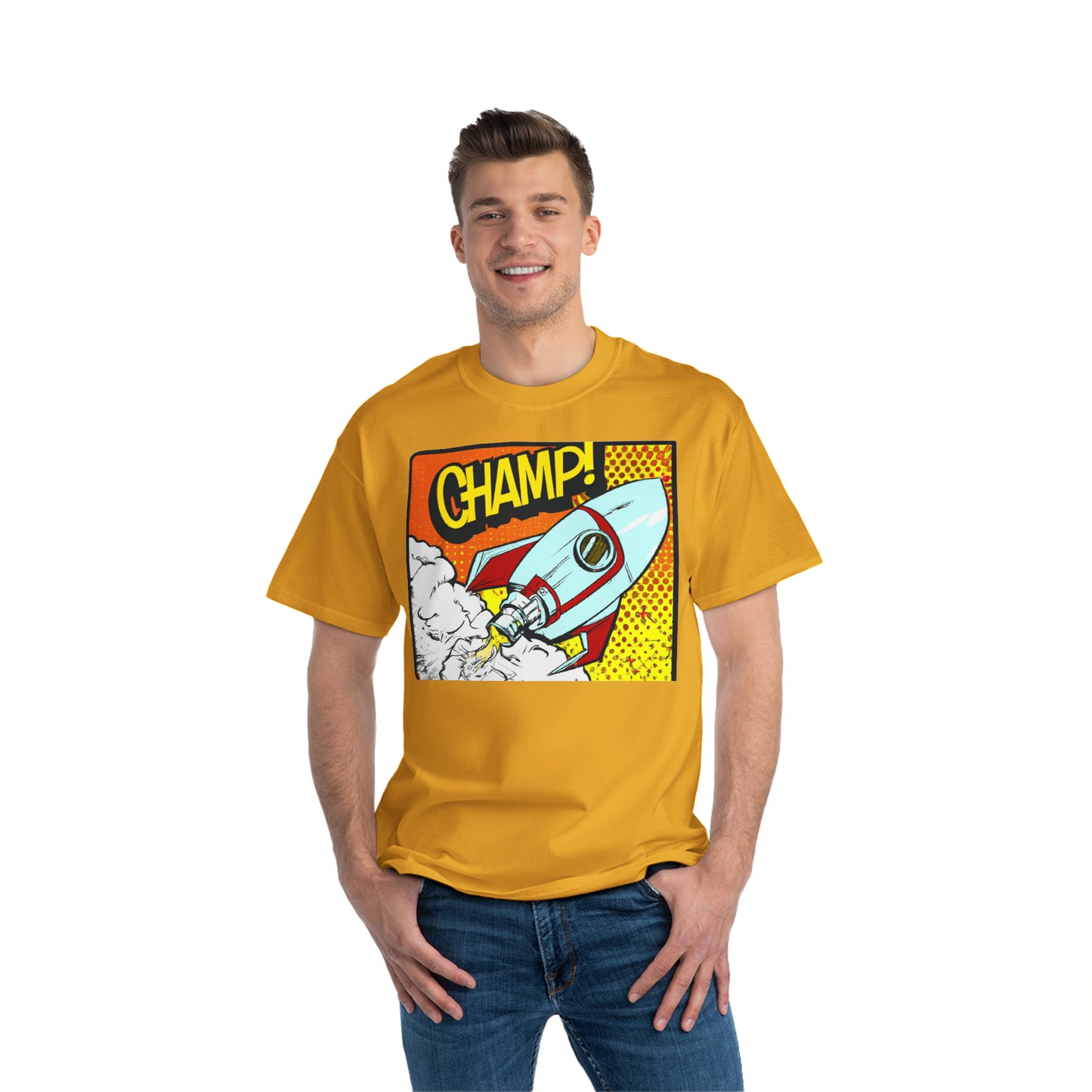 Spaceship Champ 2 - AI Art - Beefy-T®  Short-Sleeve T-Shirt