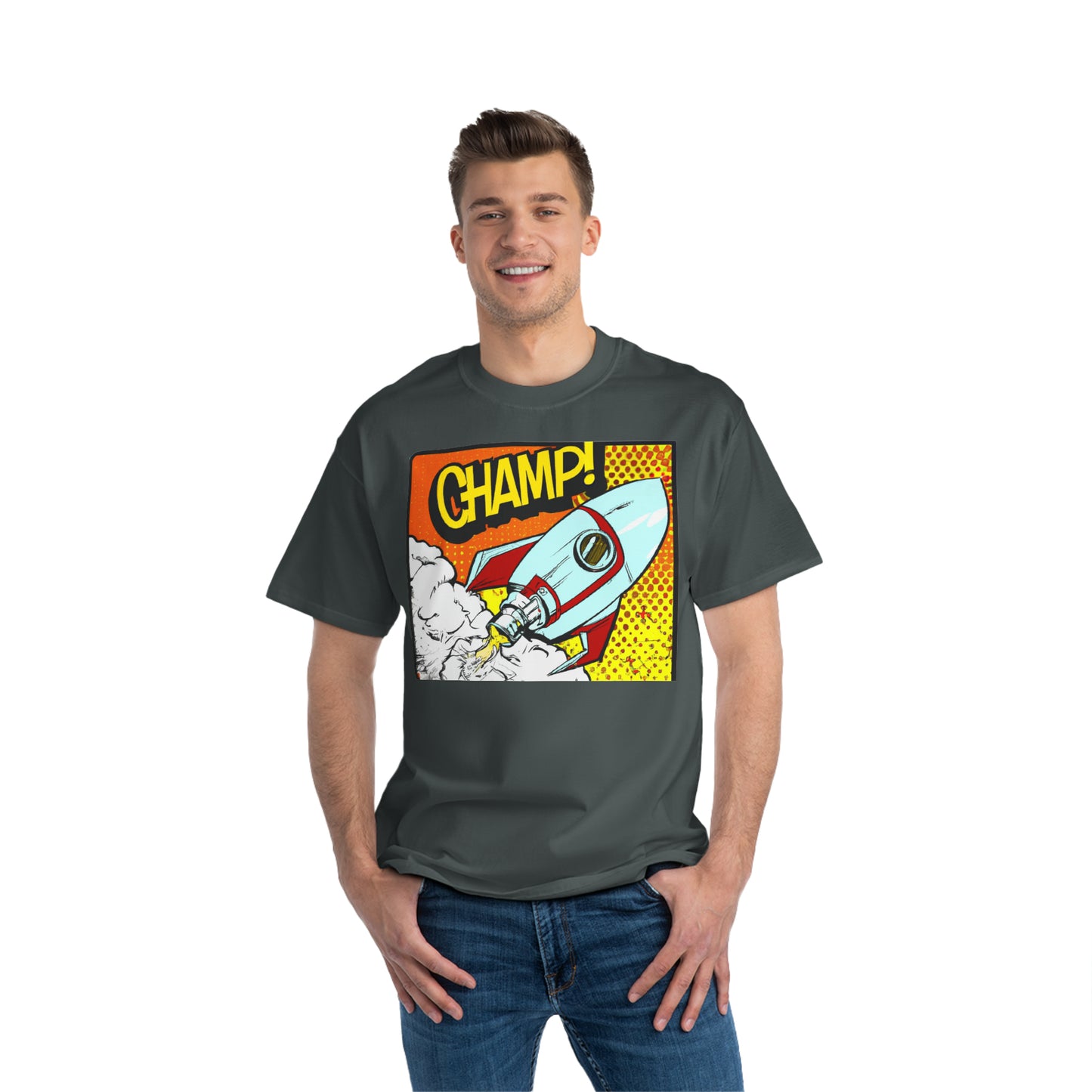 Spaceship Champ 2 - AI Art - Beefy-T®  Short-Sleeve T-Shirt