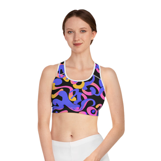 Psychedelic Octopus 1 - AI Art - Sports Bra (AOP)