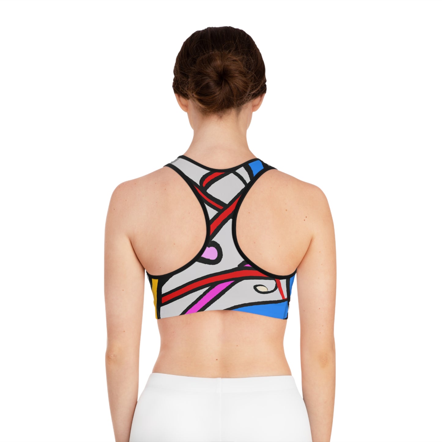 Cartoon Streamers - AI Art - Sports Bra (AOP)