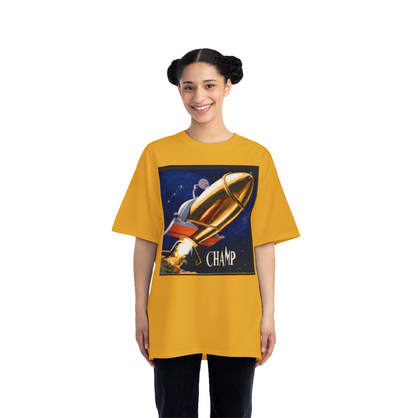 Steampunk Spaceship Champ 6 - AI Art - Beefy-T®  T-Shirt (Sizes S-6XL, Multiple Colors)