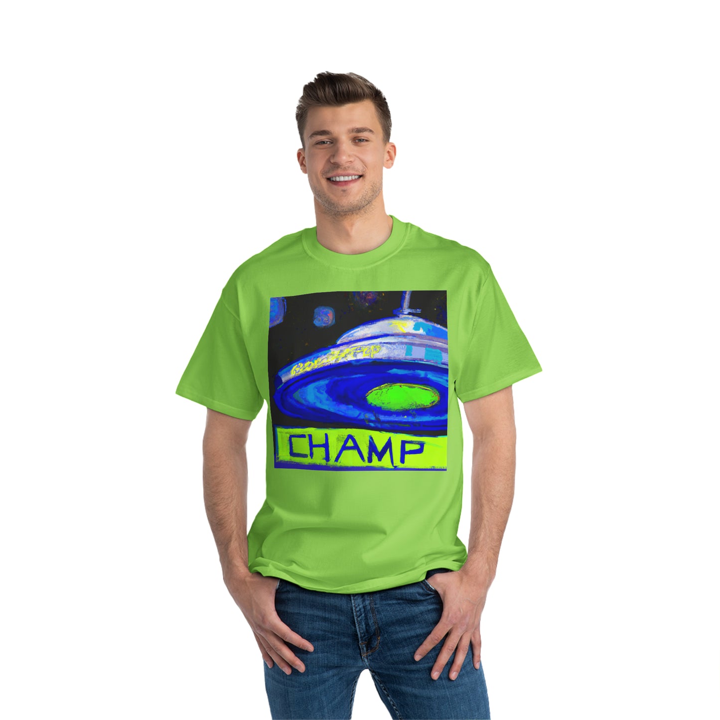 UFO CHAMP 5 - AI Art - Beefy-T® T-Shirt - (S - 6XL Sizes, Multiple Colors)